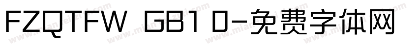 FZQTFW  GB1 0字体转换